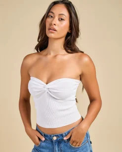 Clearance Bianca Knit Tube Top Women Tops