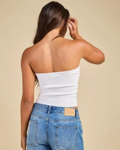 Clearance Bianca Knit Tube Top Women Tops
