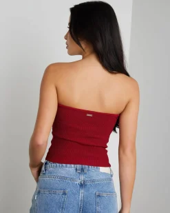 Tops*Mooloola Bianca Knit Tube Top Berry