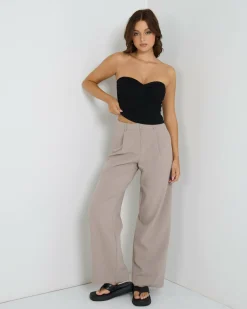 Tops*Mooloola Bianca Knit Tube Top Black