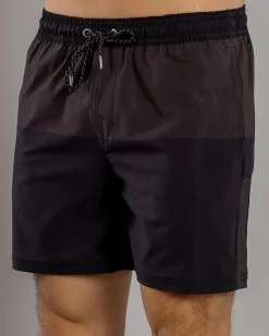 Activewear|Shorts & Bottoms*Sparta Bicolour Elastic Waist Shorts Black/grey