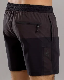 Activewear|Shorts & Bottoms*Sparta Bicolour Elastic Waist Shorts Black/grey
