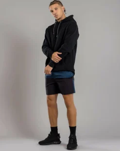 Shorts & Bottoms|Activewear*Sparta Bicolour Elastic Waist Shorts Black/deep Blue