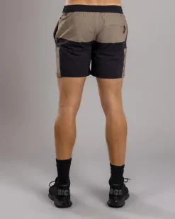 Activewear|Shorts & Bottoms*Sparta Bicolour Elastic Waist Shorts Black/sand