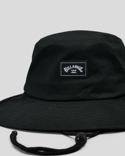 Headwear*Billabong Big John Wide Brim Hat Black