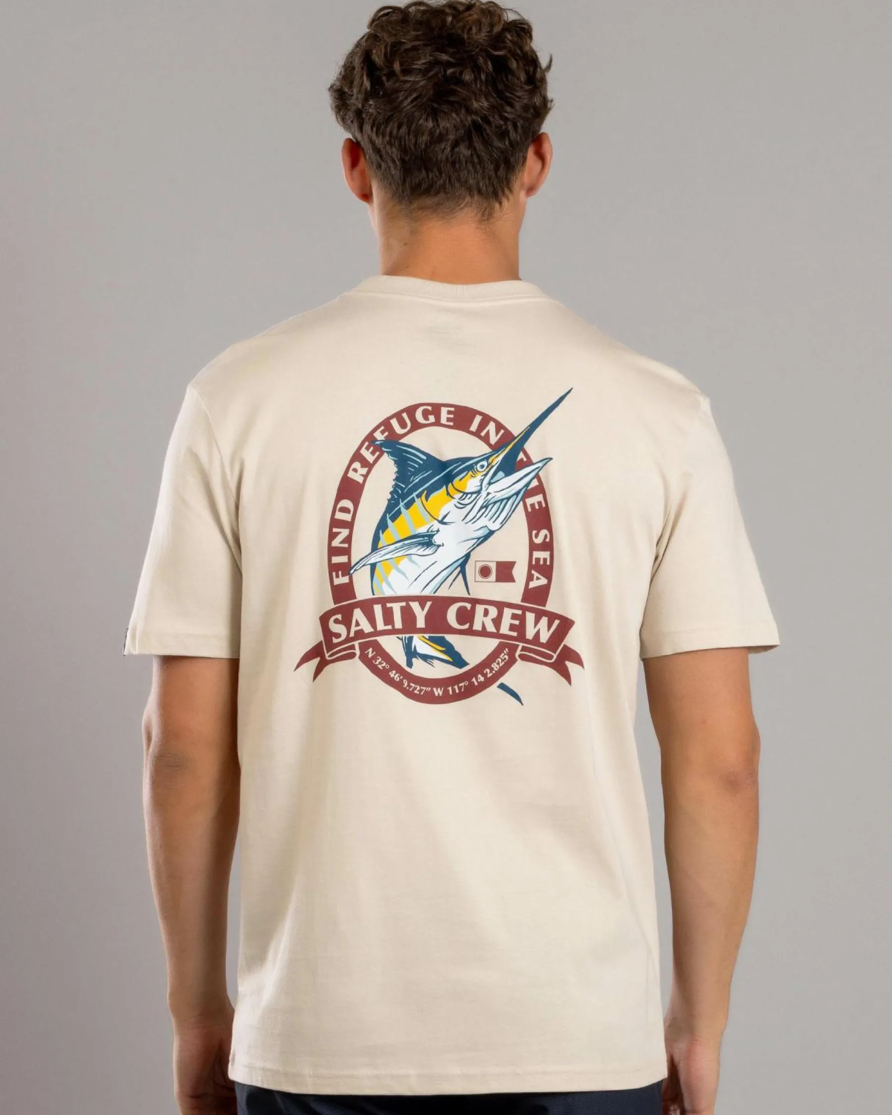 Tops & T-Shirts*Salty Crew Bill Club Premium T-Shirt Sand