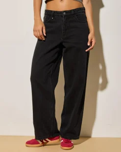 Denim|Bottoms*Thrills Billie Low Jeans Aged Black