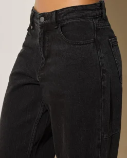 Denim|Bottoms*Thrills Billie Low Jeans Aged Black