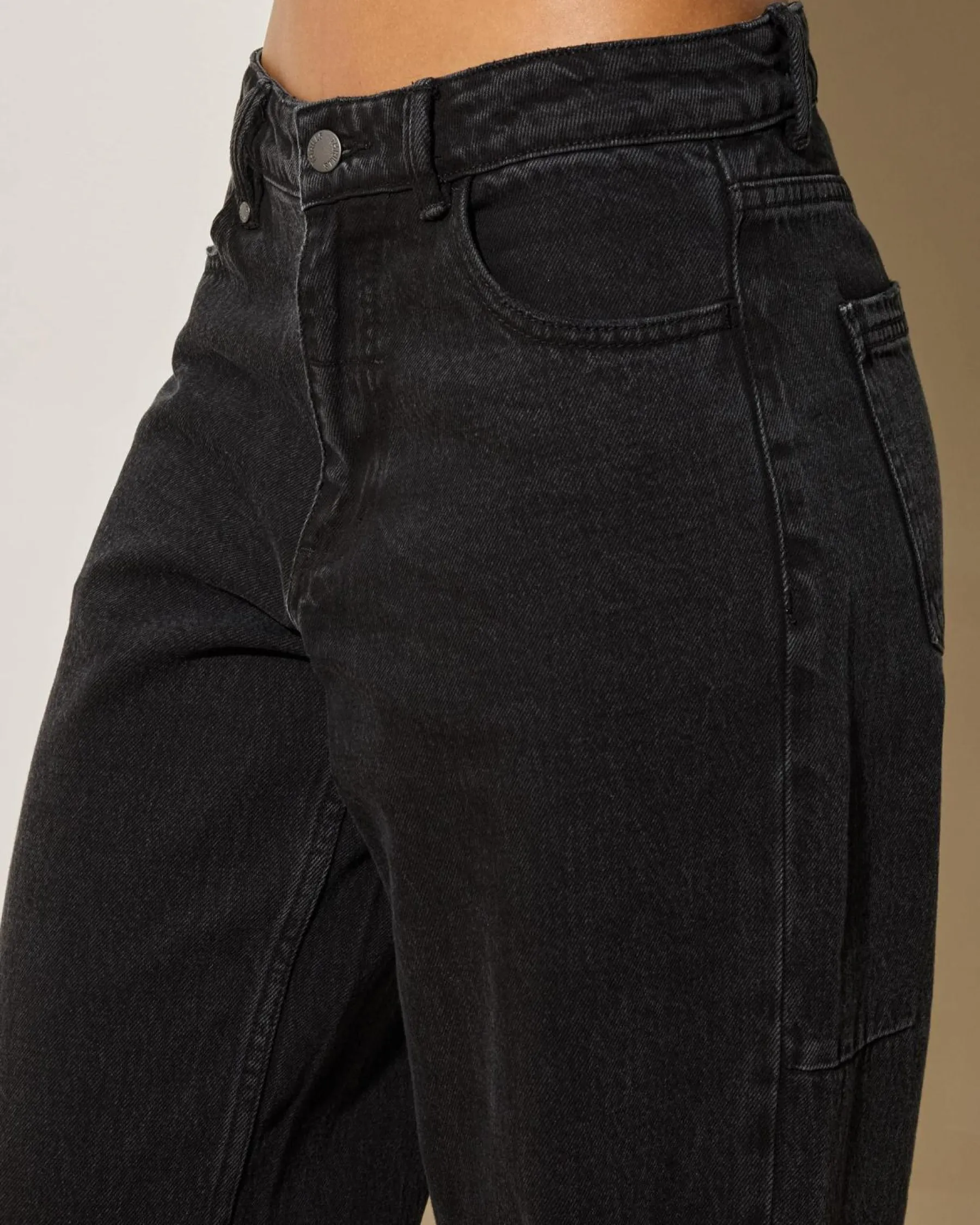 Denim|Bottoms*Thrills Billie Low Jeans Aged Black