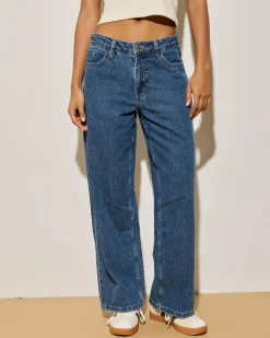Denim|Bottoms*Thrills Billie Low Jeans Vintage Blue Rinse