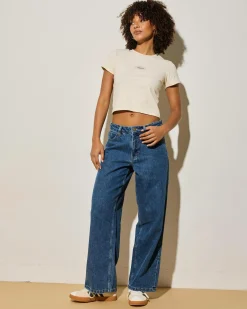 Denim|Bottoms*Thrills Billie Low Jeans Vintage Blue Rinse