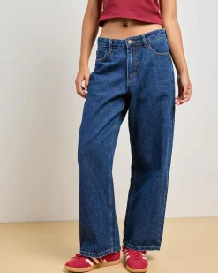 Denim|Bottoms*Thrills Billie Low Jeans Rinsed Ink