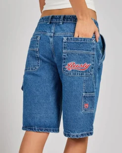 Best Billie Low Rise Carpenter Shorts Women Denim|Bottoms