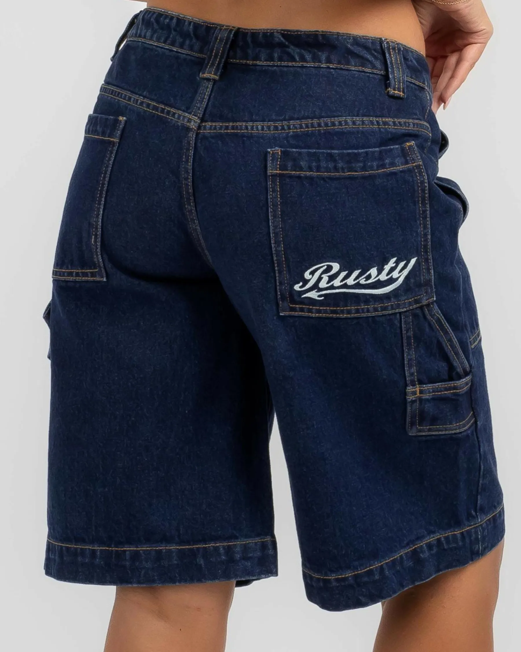 Sale Billie Low Rise Carpenter Shorts Women Denim|Bottoms