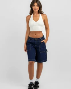 Sale Billie Low Rise Carpenter Shorts Women Denim|Bottoms
