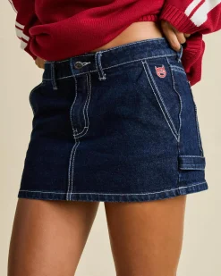Online Billie Low Rise Denim Mini Skirt Women Denim|Bottoms