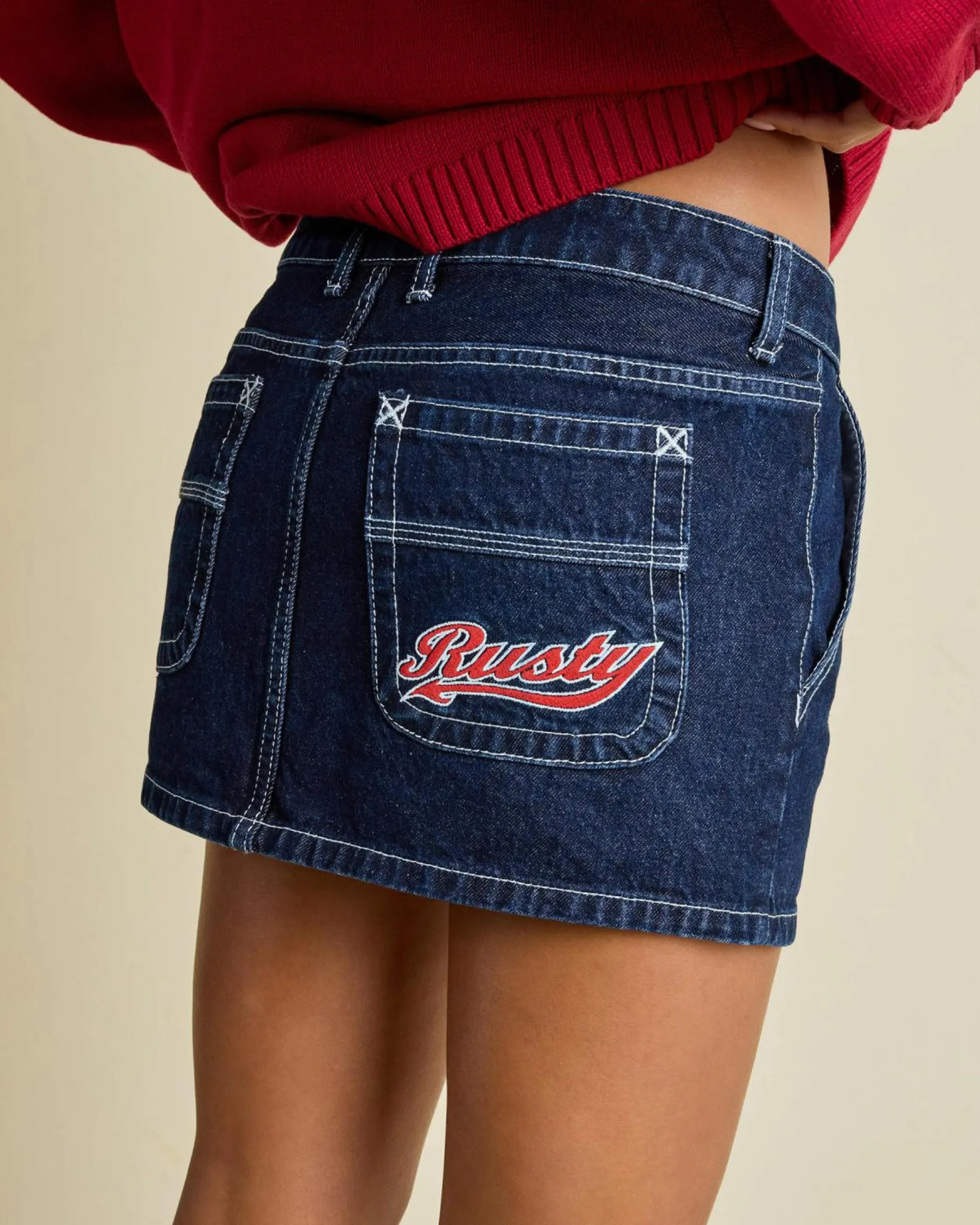 Online Billie Low Rise Denim Mini Skirt Women Denim|Bottoms