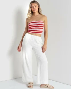 Discount Bimi Crochet Tube Top Women Tops