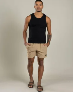 Shorts & Bottoms*Skylark Bind Elastic Waist Shorts Tan