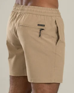 Shorts & Bottoms*Skylark Bind Elastic Waist Shorts Tan