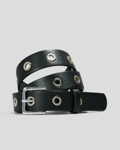 Belts*Rusty Hole Belt Black