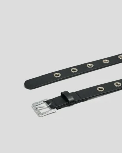 Belts*Rusty Hole Belt Black