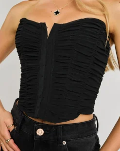 Tops*Ava And Ever Blair Corset Top Black