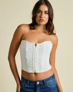 Tops*Ava And Ever Blair Corset Top White