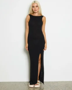 Knitwear|Dresses*Ava And Ever Blake Knit Maxi Dress Black