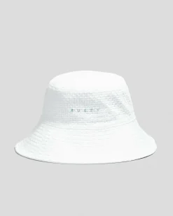 Headwear*Rusty Blanco Reversible Bucket Hat White