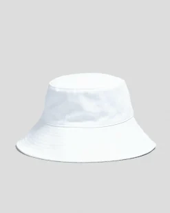 Headwear*Rusty Blanco Reversible Bucket Hat White