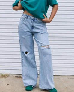 Blaze Wide Leg Jeans Women Denim|Bottoms