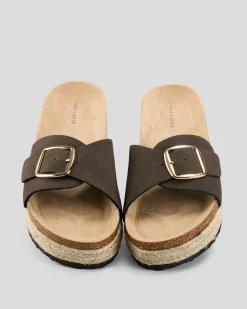 Slides*Ava And Ever Bliss Flatform Shoes Chocolate