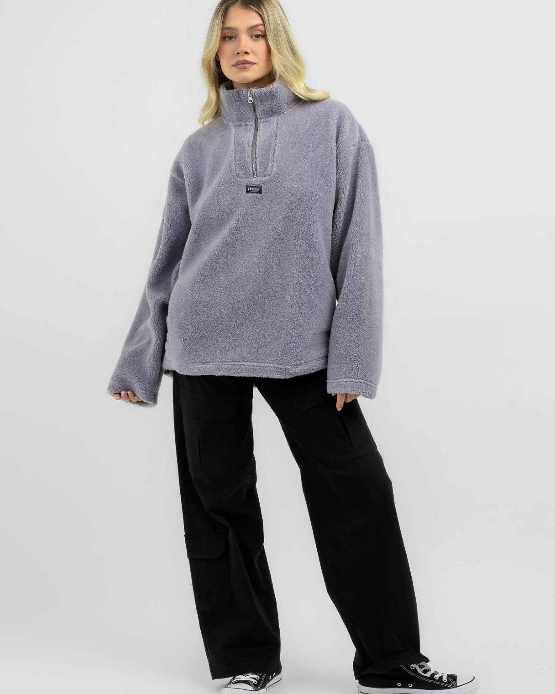 Jackets & Coats*Hurley Blizzard Sweatshirt Dapple Gray