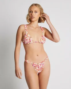 Outlet Bloom Floral Soft Side Itsy Bikini Bottom Women Bikinis