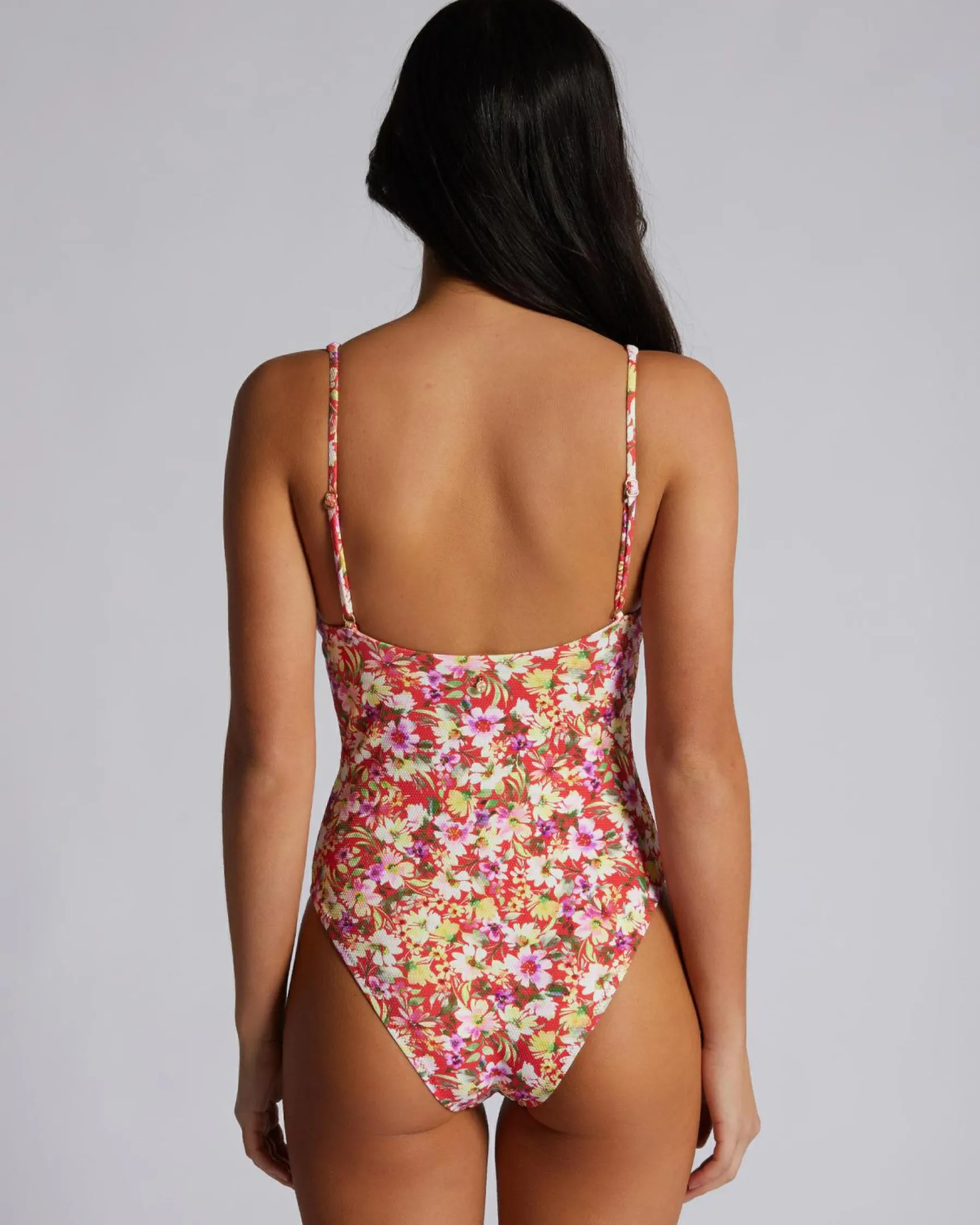 One Pieces*Rhythm Bloom Floral Underwire One Piece Swimsuit Red