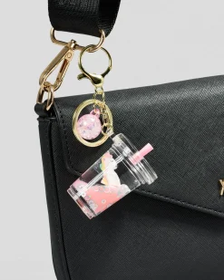 Gifts & Novelty|Gifts & Novelty*Karyn In LA Boba Unicorn Small Bag Charm Pink