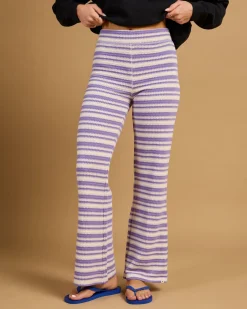 Bottoms*Rip Curl Bobbi Stripe Pants White/purple