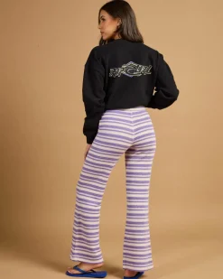 Bottoms*Rip Curl Bobbi Stripe Pants White/purple
