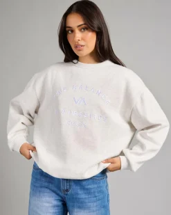 Jumpers & Hoodies*RVCA Bold Vintage Crewneck Sweatshirt Grey Marle
