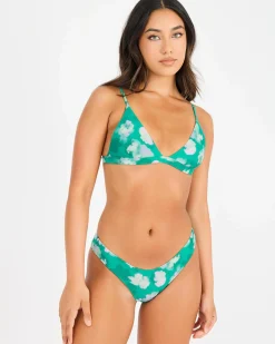 Bikinis*Rhythm Bonita Floral Bralette Bikini Top Green