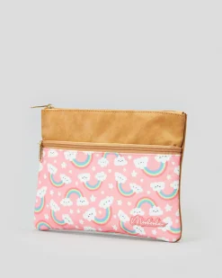 Pencil Cases & Stationery|Pencil Cases & Stationery*Mooloola Bonnie Large Pencil Case Pink Rainbow