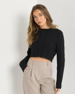 Clearance Bookworm Cable Knit Jumper Women Knitwear|Jumpers & Hoodies