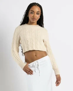 Sale Bookworm Cable Knit Jumper Women Knitwear|Jumpers & Hoodies