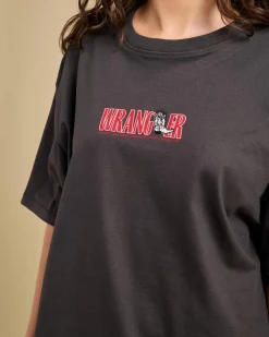 Tops*Wrangler Boot Scootin' Slouch T-Shirt Worn Black