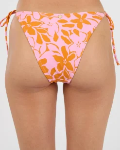Bikinis*Rhythm Bora Bora Floral Tie Side High Cut Bikini Bottom Pink
