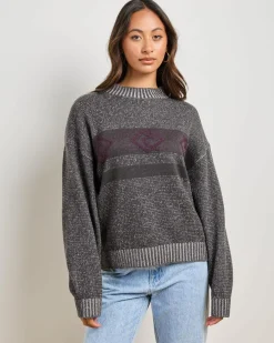 Knitwear|Jumpers & Hoodies*Rip Curl Born at Bells Knit Sweater Black Heather