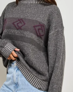 Knitwear|Jumpers & Hoodies*Rip Curl Born at Bells Knit Sweater Black Heather