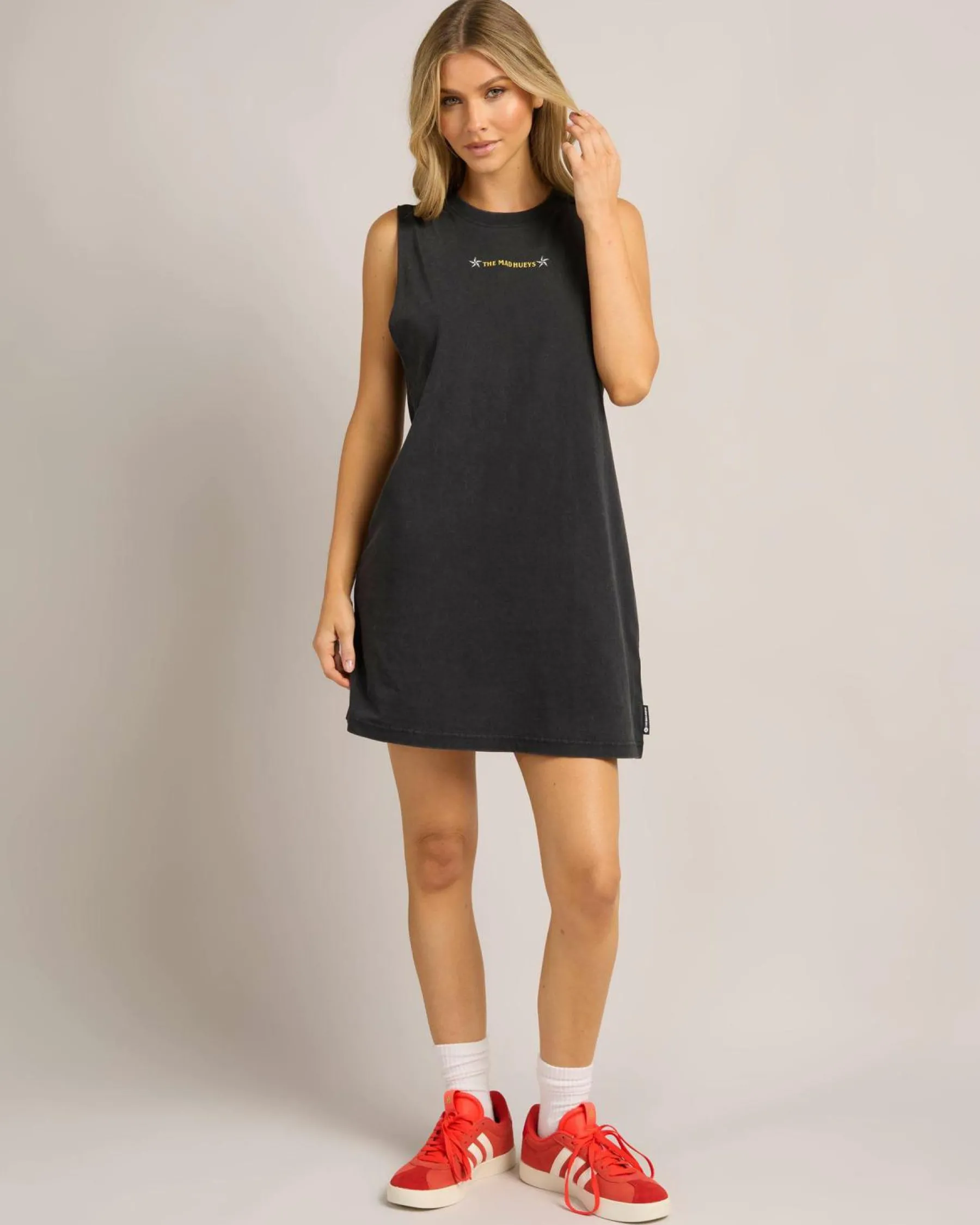 Dresses*The Mad Hueys Born To Ride Muscle Dress Washed Black