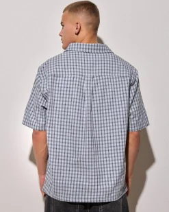 Tops & T-Shirts*Wrangler Boxcar Short Sleeve Shirt Concrete Sky